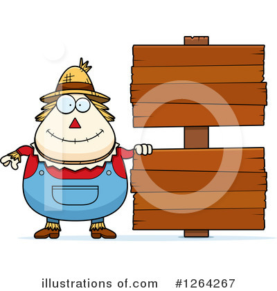 Royalty-Free (RF) Scarecrow Clipart Illustration by Cory Thoman - Stock Sample #1264267