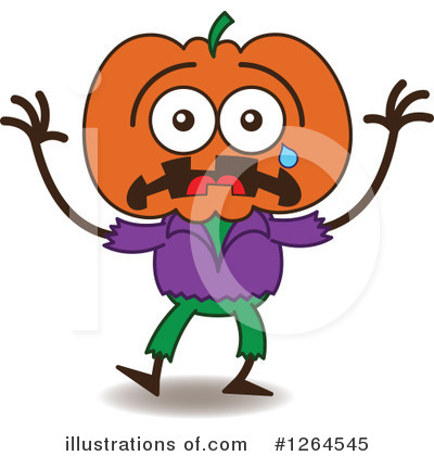 Royalty-Free (RF) Scarecrow Clipart Illustration by Zooco - Stock Sample #1264545
