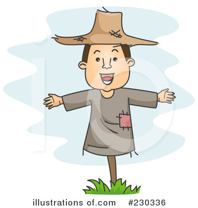 Royalty-Free (RF) Scarecrow Clipart Illustration by BNP Design Studio - Stock Sample #230336