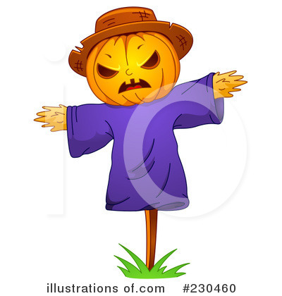 Royalty-Free (RF) Scarecrow Clipart Illustration by BNP Design Studio - Stock Sample #230460