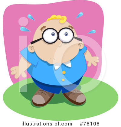 Royalty-Free (RF) Scared Clipart Illustration by Qiun - Stock Sample #78108