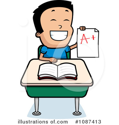 Student Clipart #1087413 by Cory Thoman