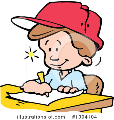 Writing Clipart #1094104 by Johnny Sajem