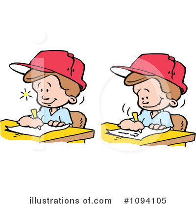 Writing Clipart #1094105 by Johnny Sajem