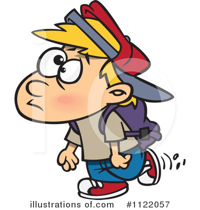 Royalty-Free (RF) School Boy Clipart Illustration by toonaday - Stock Sample #1122057
