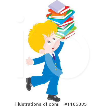 Royalty-Free (RF) School Boy Clipart Illustration by Alex Bannykh - Stock Sample #1165385
