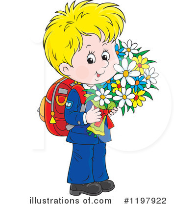Royalty-Free (RF) School Boy Clipart Illustration by Alex Bannykh - Stock Sample #1197922