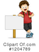 School Boy Clipart #1204789 by BNP Design Studio