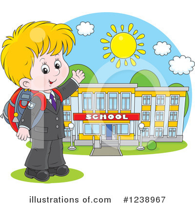 Royalty-Free (RF) School Boy Clipart Illustration by Alex Bannykh - Stock Sample #1238967