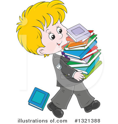 Royalty-Free (RF) School Boy Clipart Illustration by Alex Bannykh - Stock Sample #1321388