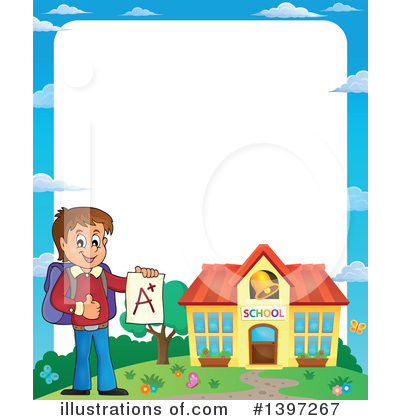 Royalty-Free (RF) School Boy Clipart Illustration by visekart - Stock Sample #1397267