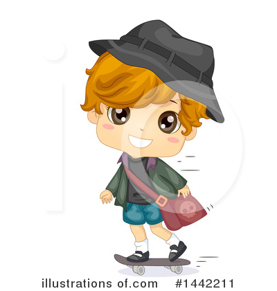 Royalty-Free (RF) School Boy Clipart Illustration by BNP Design Studio - Stock Sample #1442211