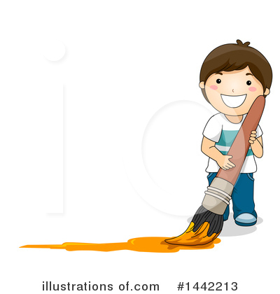Royalty-Free (RF) School Boy Clipart Illustration by BNP Design Studio - Stock Sample #1442213