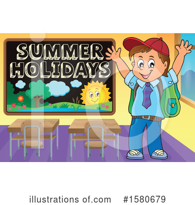 Royalty-Free (RF) School Boy Clipart Illustration by visekart - Stock Sample #1580679