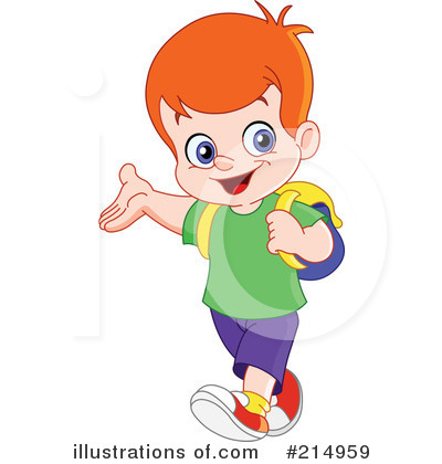 Royalty-Free (RF) School Boy Clipart Illustration by yayayoyo - Stock Sample #214959