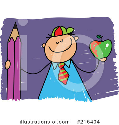 Royalty-Free (RF) School Boy Clipart Illustration by Prawny - Stock Sample #216404