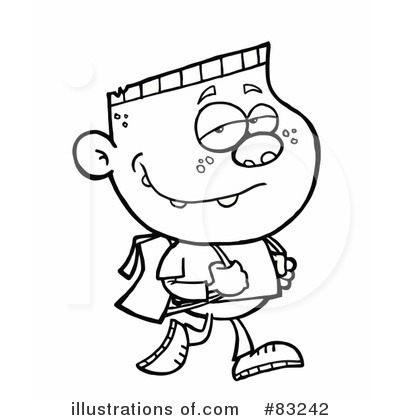 Royalty-Free (RF) School Boy Clipart Illustration by Hit Toon - Stock Sample #83242