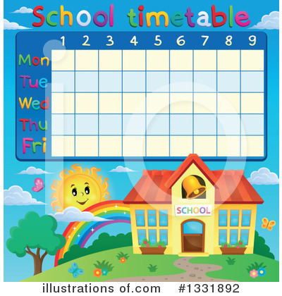 Timetable Clipart #1331892 by visekart