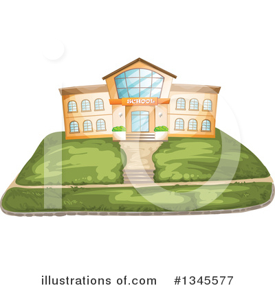 School Building Clipart #1345577 by merlinul