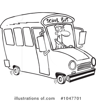 School Bus Clipart #1047701 by toonaday