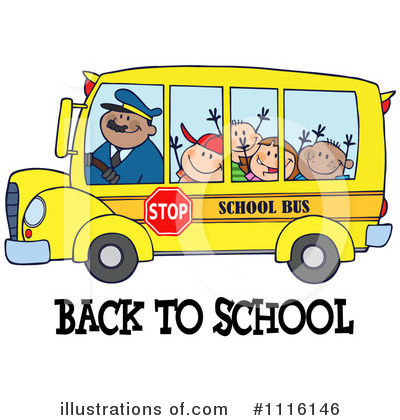 Royalty-Free (RF) School Bus Clipart Illustration by Hit Toon - Stock Sample #1116146