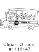 School Bus Clipart #1116147 by Hit Toon