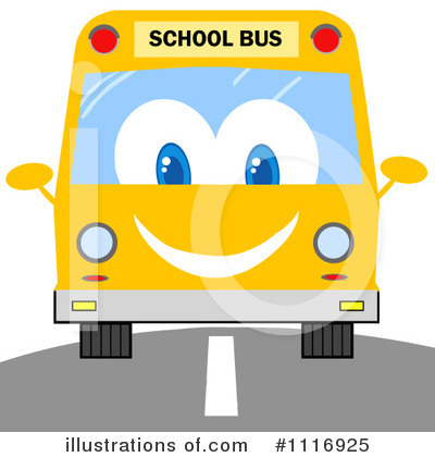 Royalty-Free (RF) School Bus Clipart Illustration by Hit Toon - Stock Sample #1116925