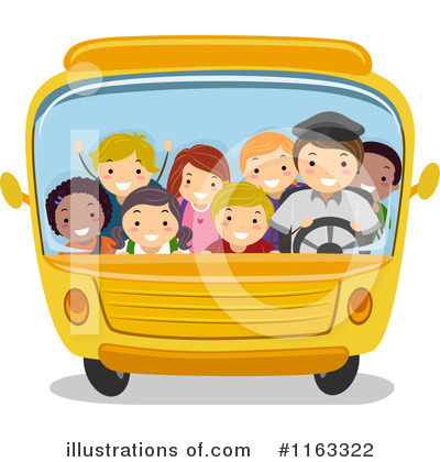 Royalty-Free (RF) School Bus Clipart Illustration by BNP Design Studio - Stock Sample #1163322