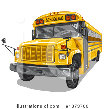 School Bus Clipart #1373766 by merlinul