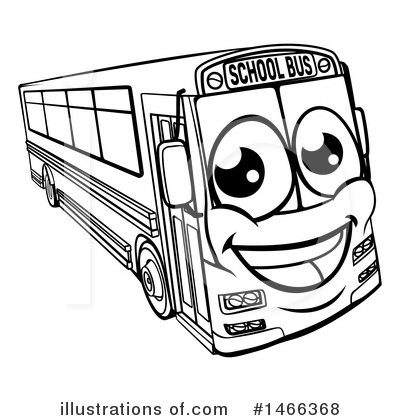 School Bus Clipart #1466368 by AtStockIllustration