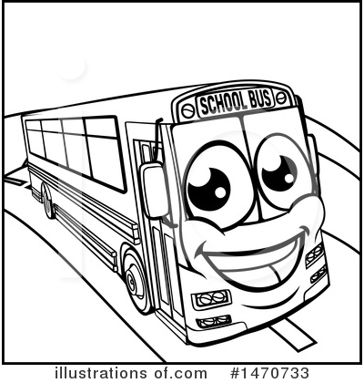 Royalty-Free (RF) School Bus Clipart Illustration by AtStockIllustration - Stock Sample #1470733