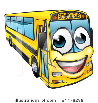 School Bus Clipart #1478299 by AtStockIllustration