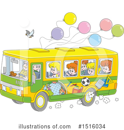 School Bus Clipart #1516034 by Alex Bannykh