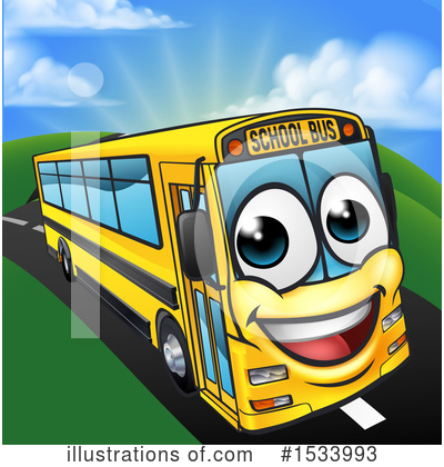 Royalty-Free (RF) School Bus Clipart Illustration by AtStockIllustration - Stock Sample #1533993