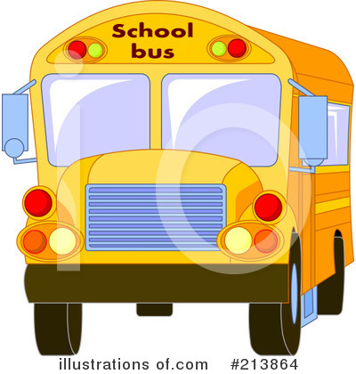 Royalty-Free (RF) School Bus Clipart Illustration by Pushkin - Stock Sample #213864