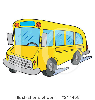 Royalty-Free (RF) School Bus Clipart Illustration by visekart - Stock Sample #214458