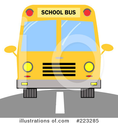 Royalty-Free (RF) School Bus Clipart Illustration by Hit Toon - Stock Sample #223285