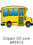 School Bus Clipart #65612 by Dennis Holmes Designs