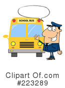 School Bus Driver Clipart #223289 by Hit Toon