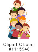 School Children Clipart #1115948 by BNP Design Studio