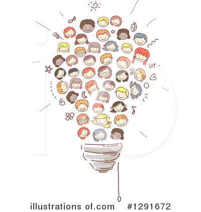 Royalty-Free (RF) School Children Clipart Illustration by BNP Design Studio - Stock Sample #1291672