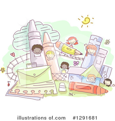 Royalty-Free (RF) School Children Clipart Illustration by BNP Design Studio - Stock Sample #1291681