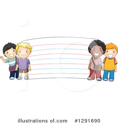 Royalty-Free (RF) School Children Clipart Illustration by BNP Design Studio - Stock Sample #1291690