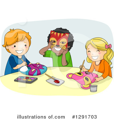 Royalty-Free (RF) School Children Clipart Illustration by BNP Design Studio - Stock Sample #1291703