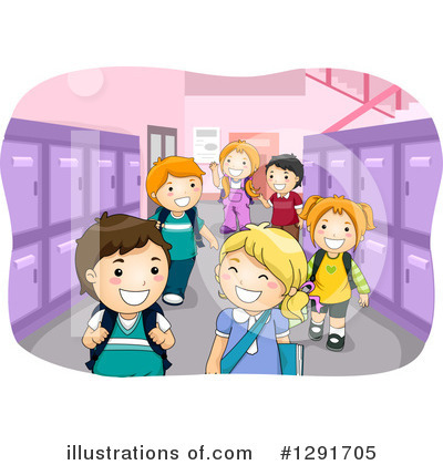 Royalty-Free (RF) School Children Clipart Illustration by BNP Design Studio - Stock Sample #1291705