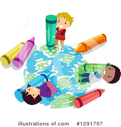 Royalty-Free (RF) School Children Clipart Illustration by BNP Design Studio - Stock Sample #1291707