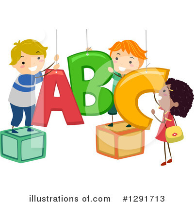 Royalty-Free (RF) School Children Clipart Illustration by BNP Design Studio - Stock Sample #1291713