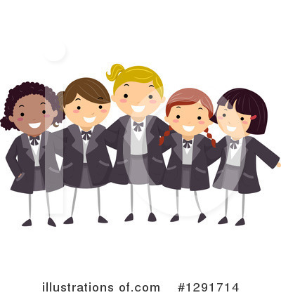 Royalty-Free (RF) School Children Clipart Illustration by BNP Design Studio - Stock Sample #1291714