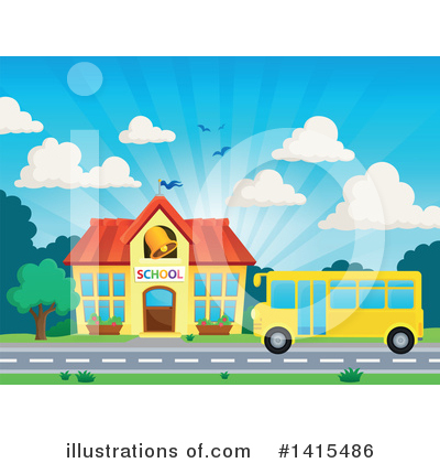 Royalty-Free (RF) School Clipart Illustration by visekart - Stock Sample #1415486