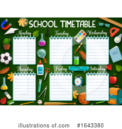 Timetable Clipart #1643380 by Vector Tradition SM